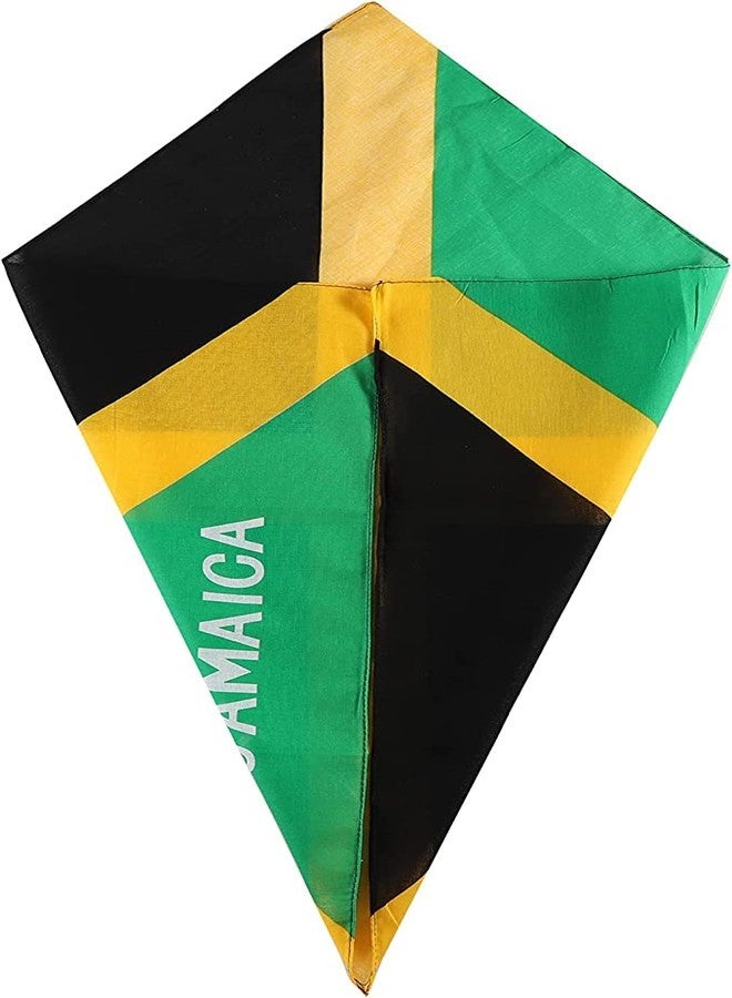 SUNRIBE Jamaica Flag Bandana Rasta Headwrap for Men & Women - Caribbean Pride Scarf, Headband, Festival Accessory, Reggae Colors, Multi-Way Wear for Carnival, Parties & Travel - Image 5